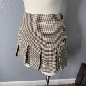 Revolve More To Come Florita Pleated Skirt, Brown, S